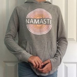 Namaste Hooded tee.